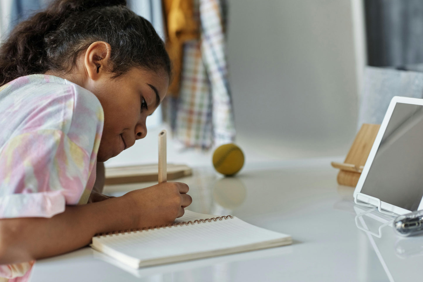 Girl writing